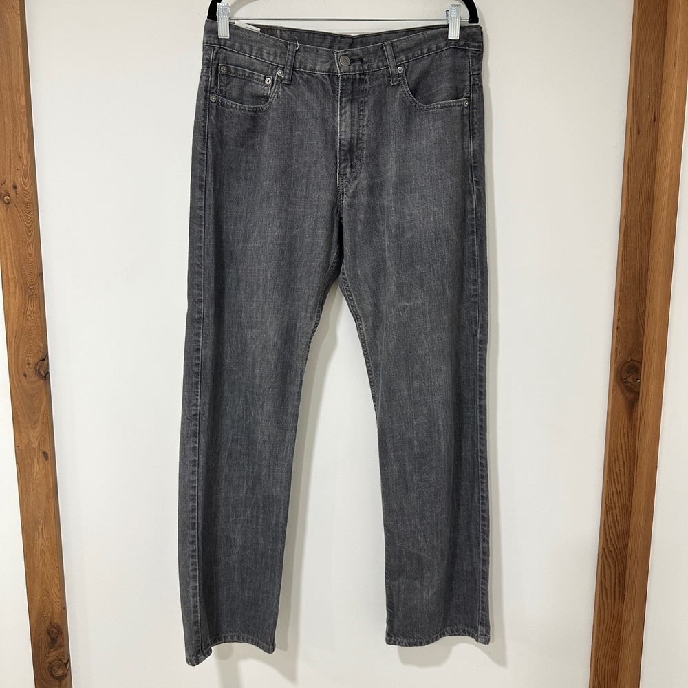 Levis 569 Jeans Mens Tagged 34x34 Measures 34x30 Gray Loose Straight Denim